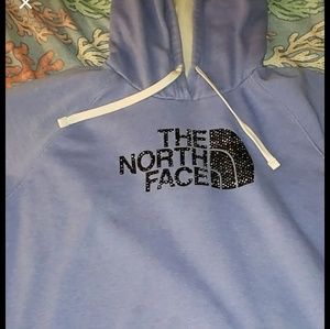 Women's Periwinkle the north face hoodie